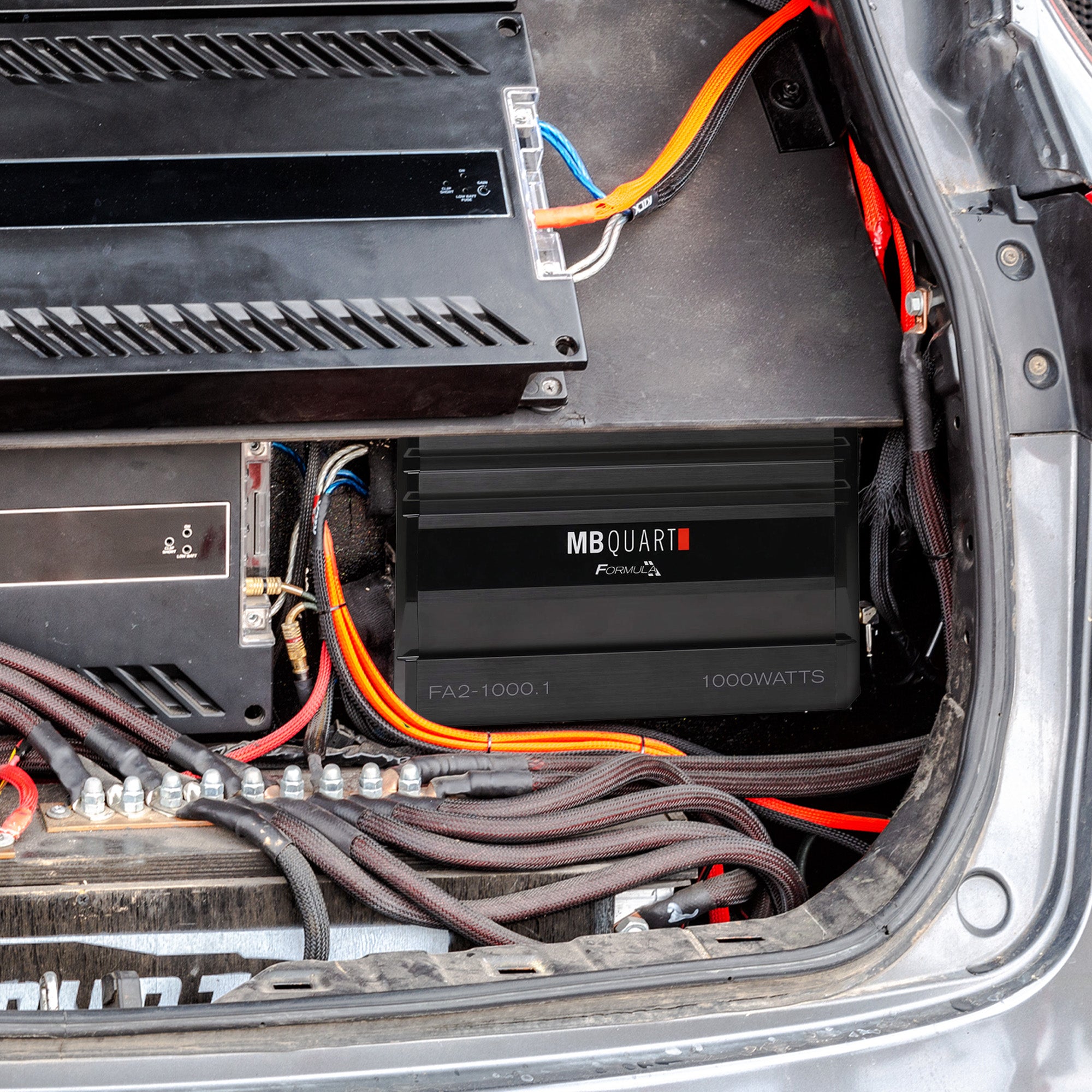 MB Quart Formula 1,000 Watt Mono Car Audio Mobile Amplifier, FA2-1000.1, Black