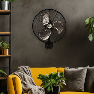Hurricane 16" Pro High Velocity Oscillating Metal Wall Mount Fan, Black(Damaged)
