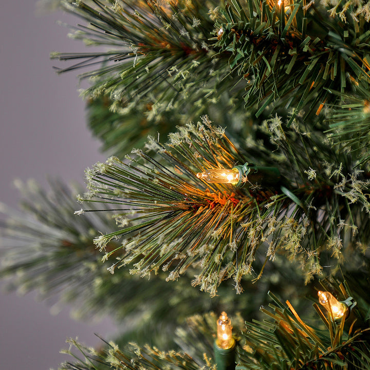 Home Heritage Stanley Pine Artificial Christmas Tree, 5' with Metal Base Stand