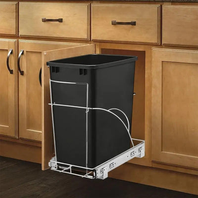 Rev-A-Shelf RV-35-18-52 35 Quart Replacement Waste Container, Black (Used)