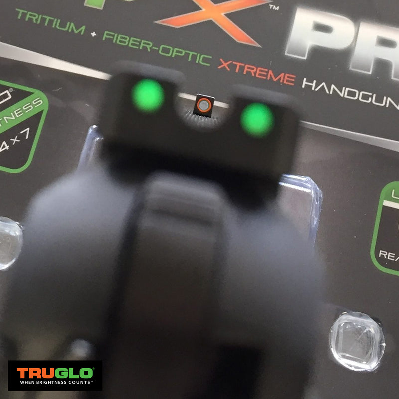 TruGlo Tritium Pro Glow in the Dark Handgun Pistol Sight w/ Orange Ring, CZ 75