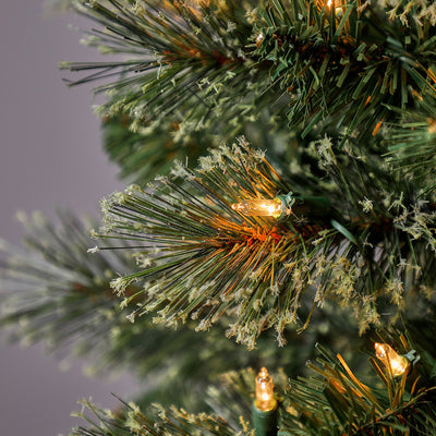 Home Heritage Rotating Tree Stand Base w/Stanley 5' Skinny Pencil Christmas Tree - VMInnovations