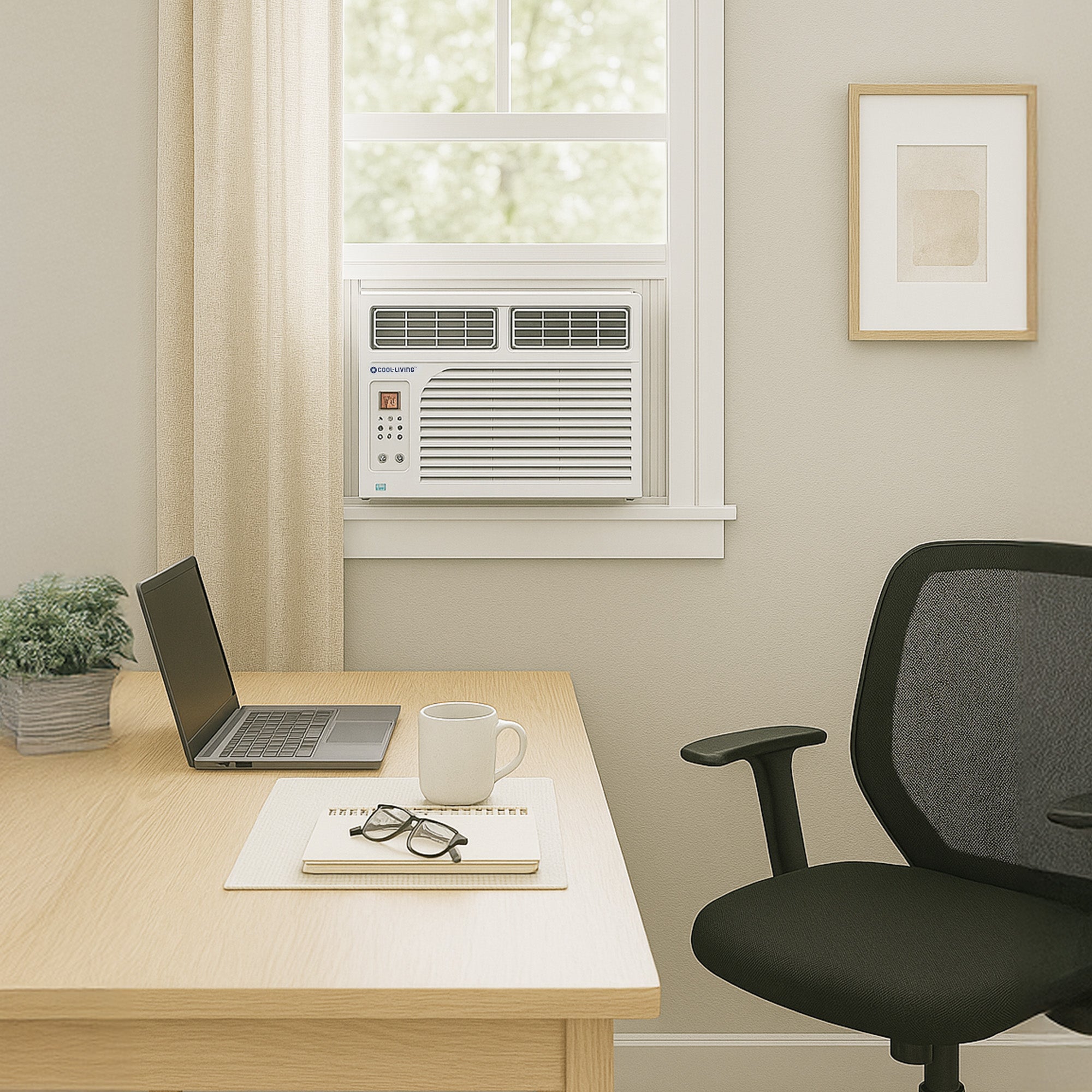 Cool-Living 10,000 BTU Window Mount Room Air Conditioner with Installation Kit - VMInnovations