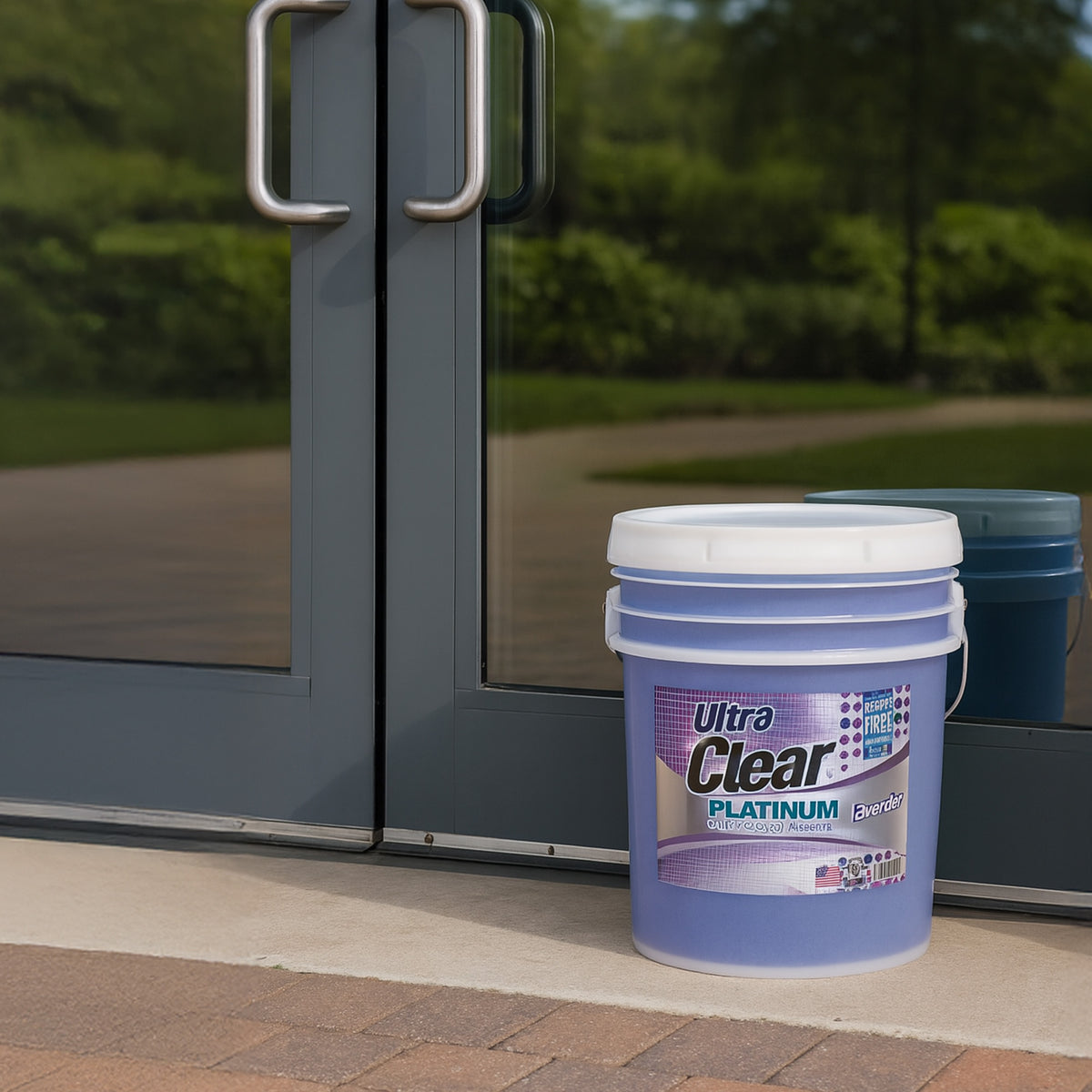 Ultra Clear Platinum Glass Cleaner, Streak-Free Shine, Lavender Fresh, 5 Gallons - VMInnovations