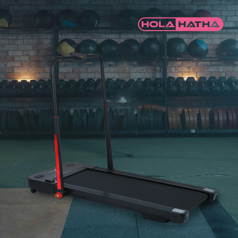 HolaHatha 2 In 1 Treadmill and Under Desk Walking Pad with Non Slip Surface