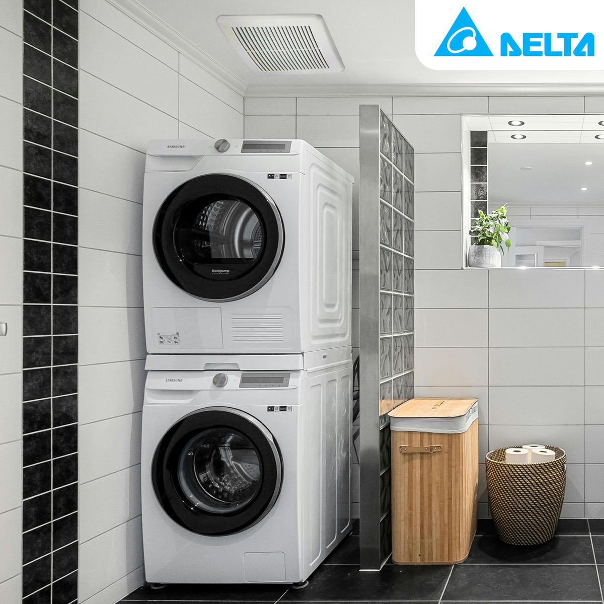 Delta Breez Bath Exhaust Fan w/ Adjustable High Speeds, 80 or 110 CFM (Open Box) - VMInnovations