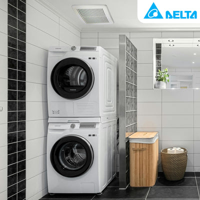 Delta Breez Bath Exhaust Fan w/ Adjustable High Speeds, 80 or 110 CFM (Open Box) - VMInnovations