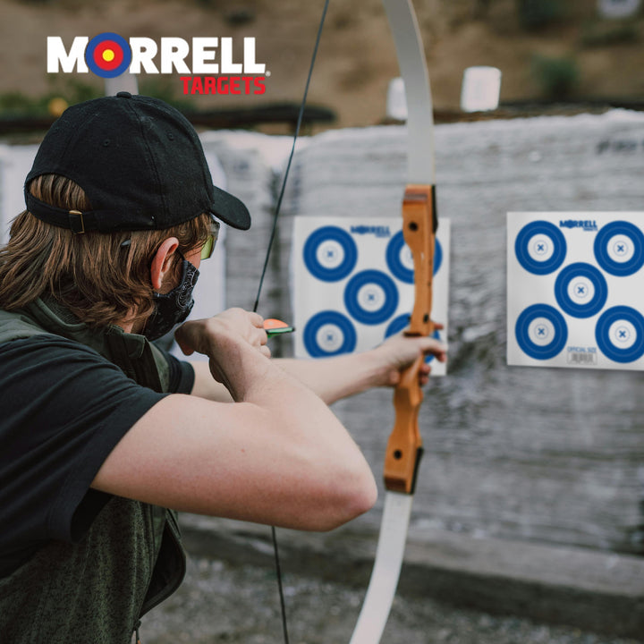 Morrell Targets Archery NFAA 5 Spot Paper Target Face, 100 Count (Open Box)