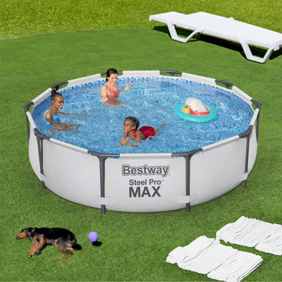 Bestway 10' x 30" Steel Pro Frame Above Ground Swimming Pool Set (Open Box)