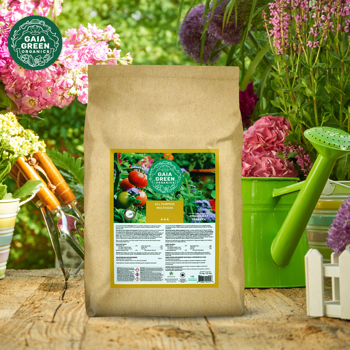 GAIA GREEN 10 Kg Bag All Purpose Soil Supplement & 10 Kg Power Bloom Plant Food