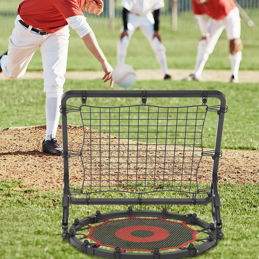 IE Sports Basketball Rebounder Multi-Sport Rebound Net Return Attachment, Red - VMInnovations