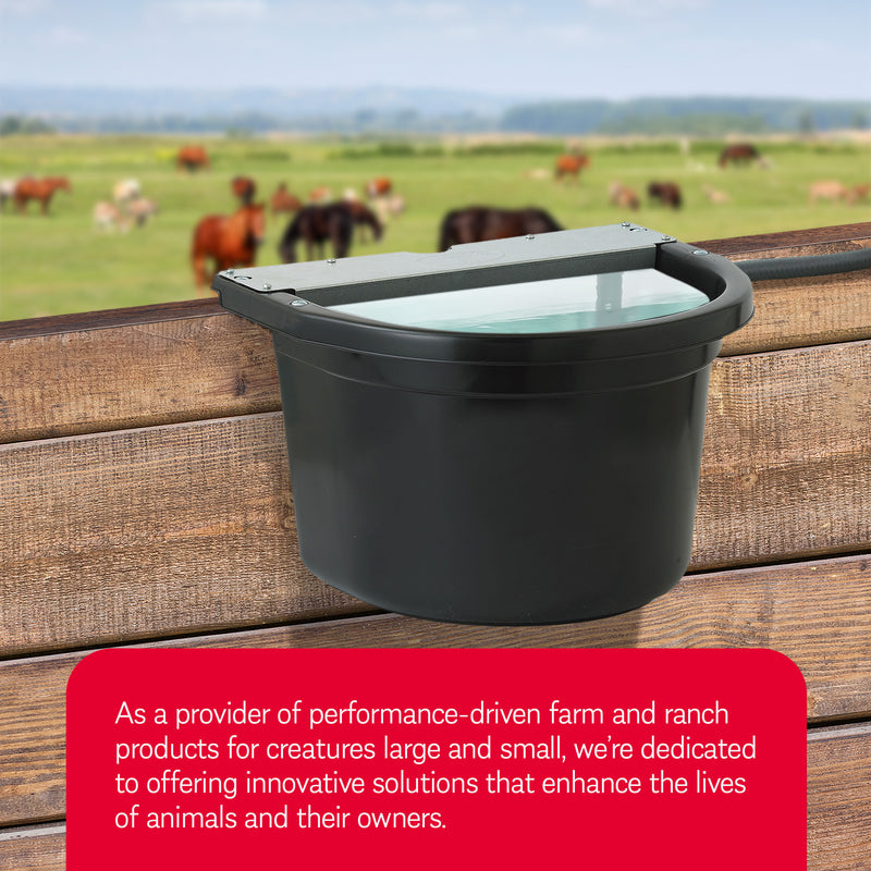 Little Giant FW16MTLBLACK 4 Gal. Float Controlled Waterer Livestock Water Trough