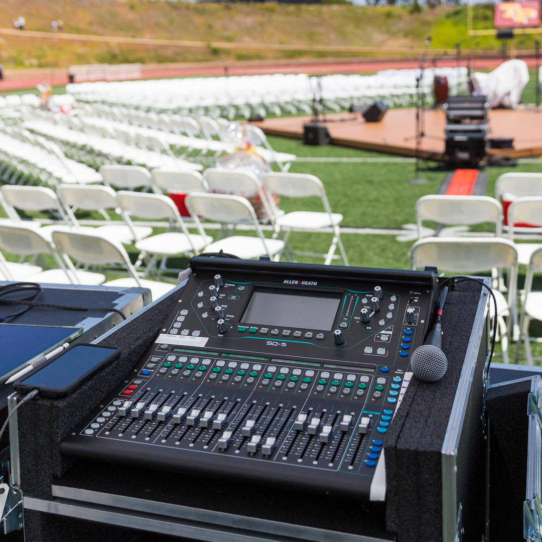 SKB Steel Rack Ears Mounting Hardware for Allen & Heath SQ5 Mixer Storage, Black