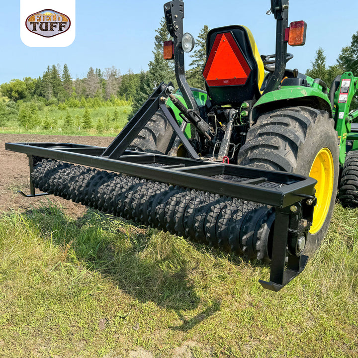Field Tuff 5 Feet 3 Point Cultipacker, Cast Iron Wheels, 60 Inch Working Width - VMInnovations