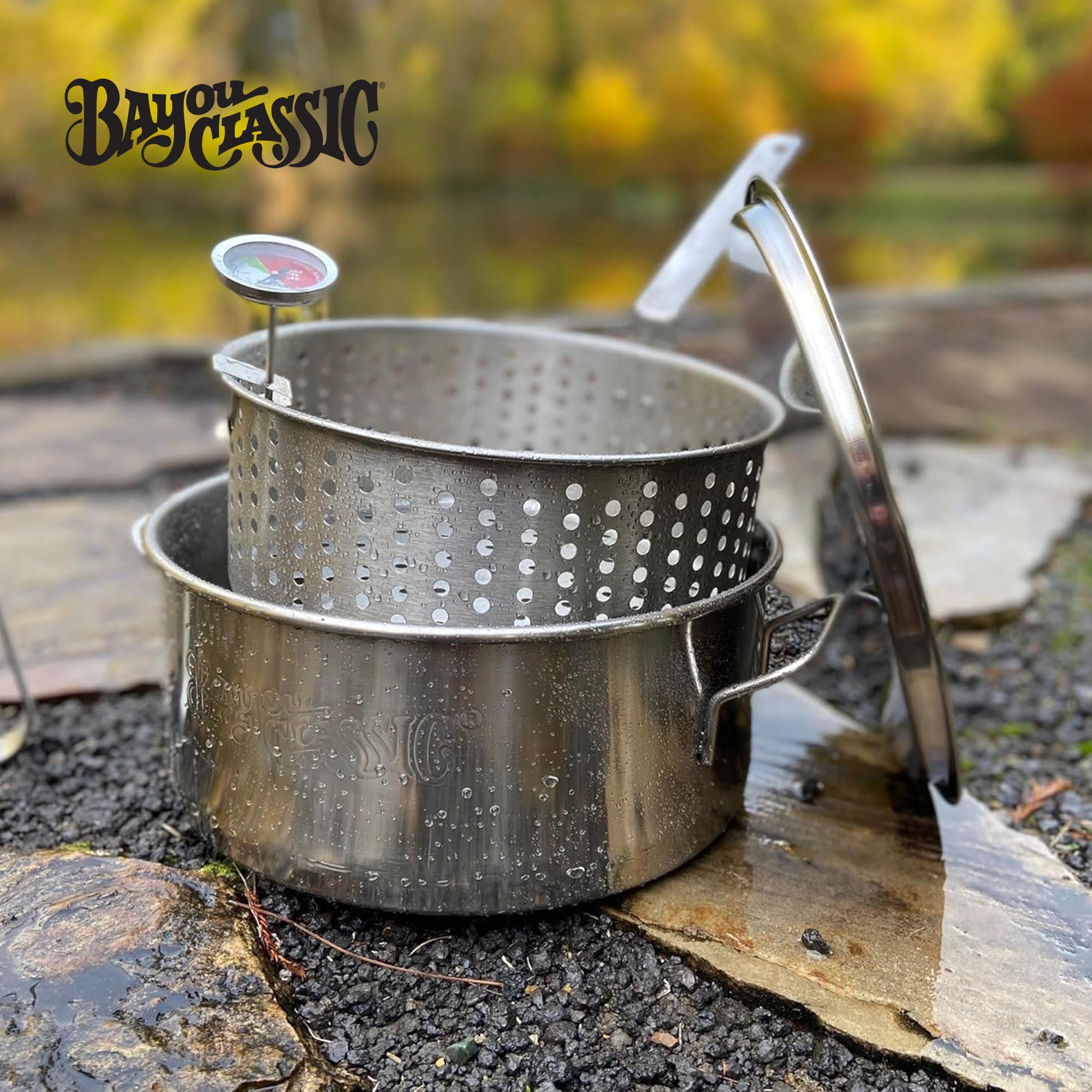 Bayou Classic 10 Quart Stainless Steel Fry Pot w/Perforated Basket(For Parts) - VMInnovations