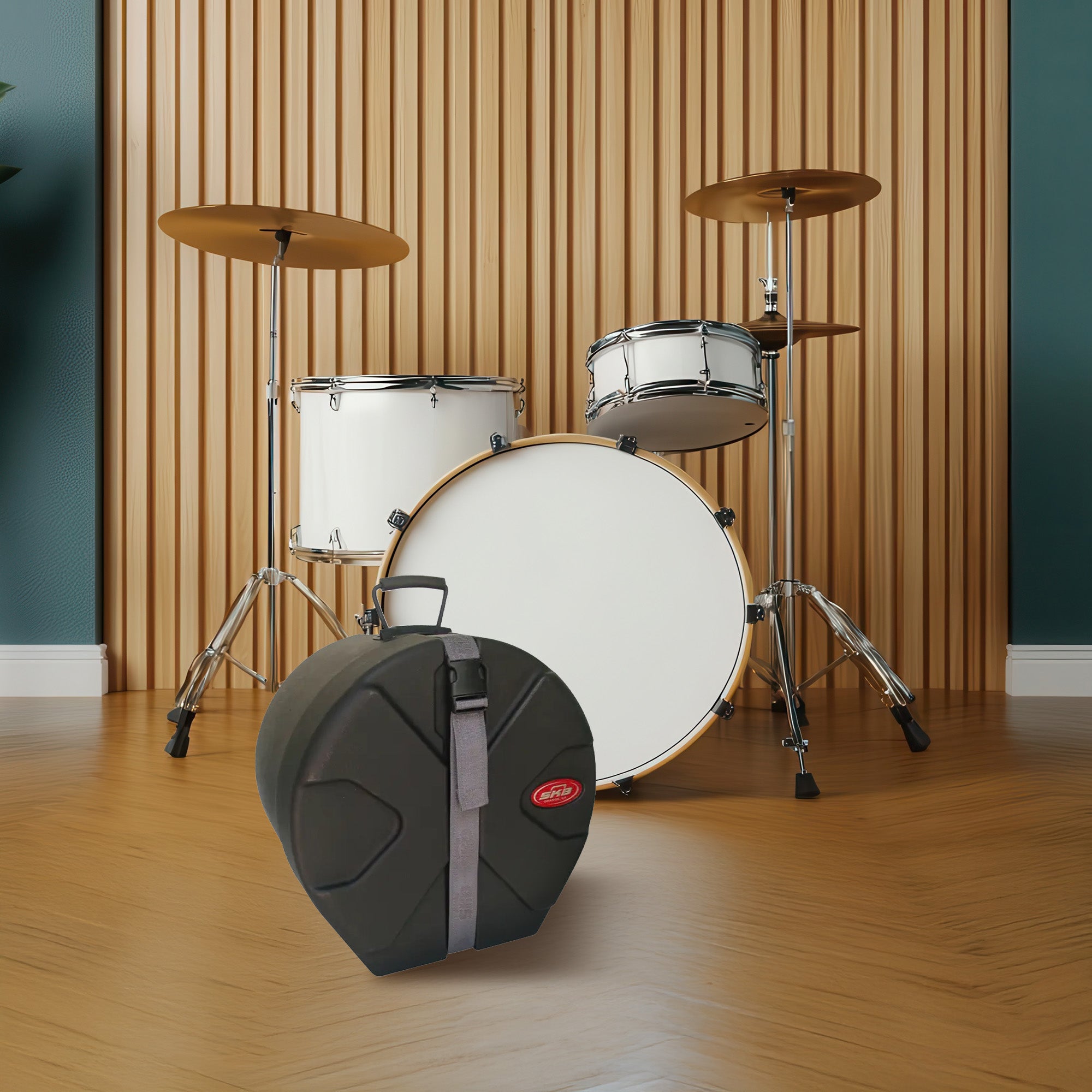 SKB 9" x 13" Tom Case with Padded Interior and D-Shaped Drum Design, Black - VMInnovations