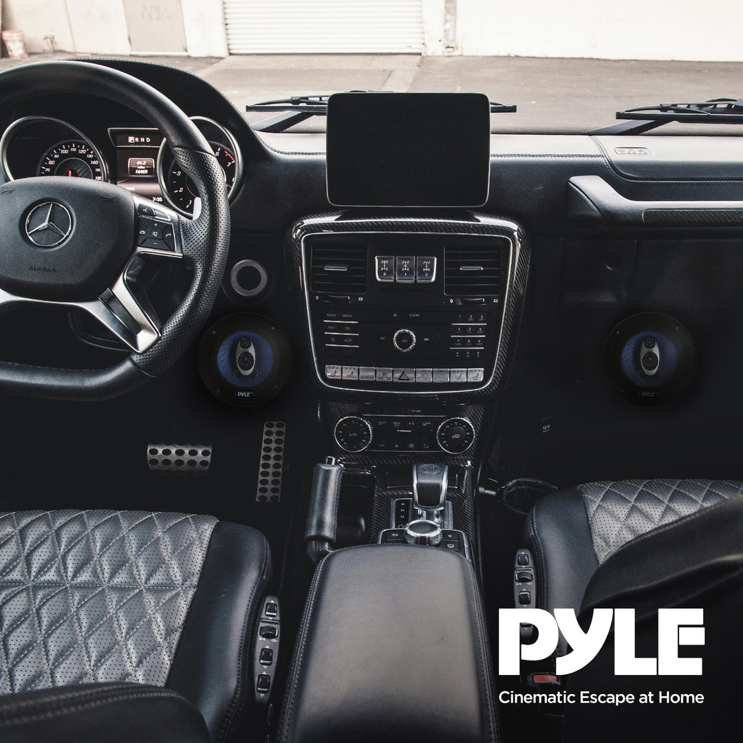 Pyle PL63BL 6.5" 720 Watt 3-Way Car Audio Coaxial Speakers Blue Stereo - VMInnovations