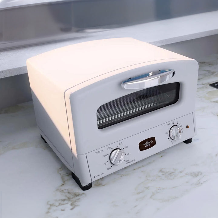 Sengoku SET-G16A(W) HeatMate Graphite Toaster Oven, 120V, Eggshell White (Used)