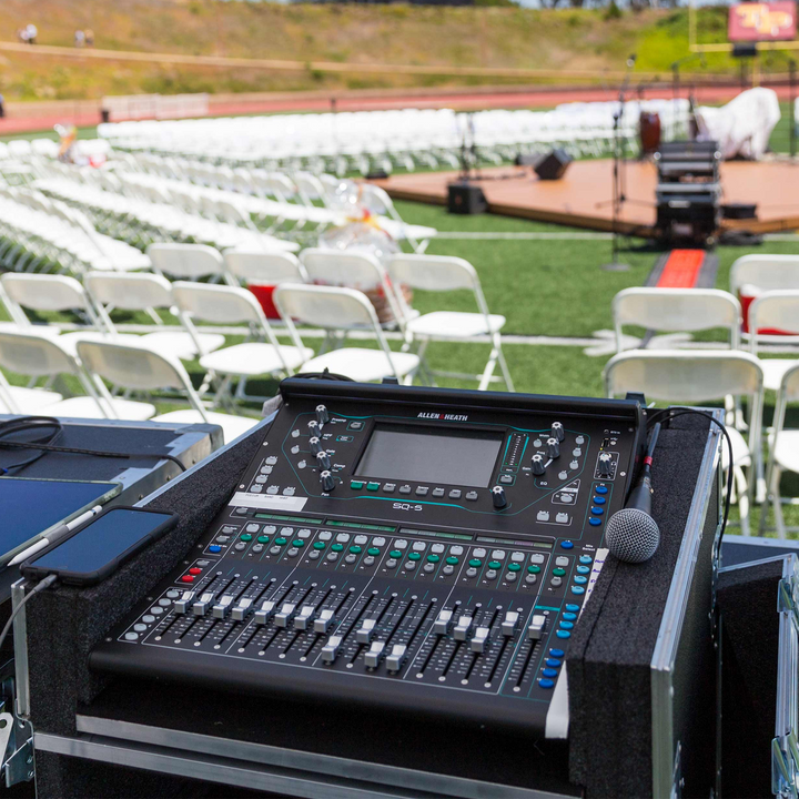 SKB Steel Rack Ears Mounting Hardware for Allen & Heath SQ5 Mixer Storage, Black