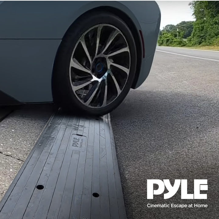 Pyle Car/Truck Rubber Curbside Driveway Ramp Threshold Bridge Track (Open Box) - VMInnovations