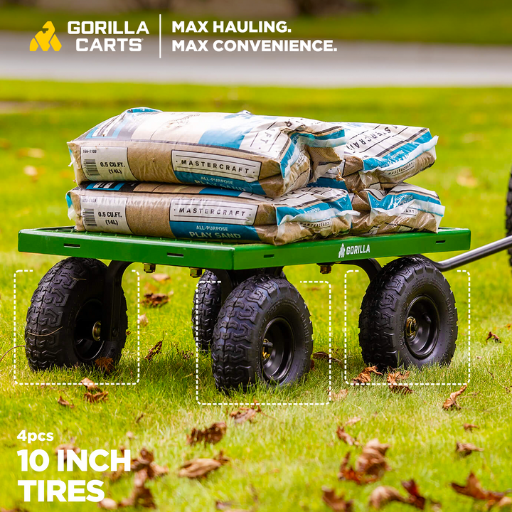 Gorilla Carts 10" No Flat Replacement Tire for Utility Carts (Used) - VMInnovations