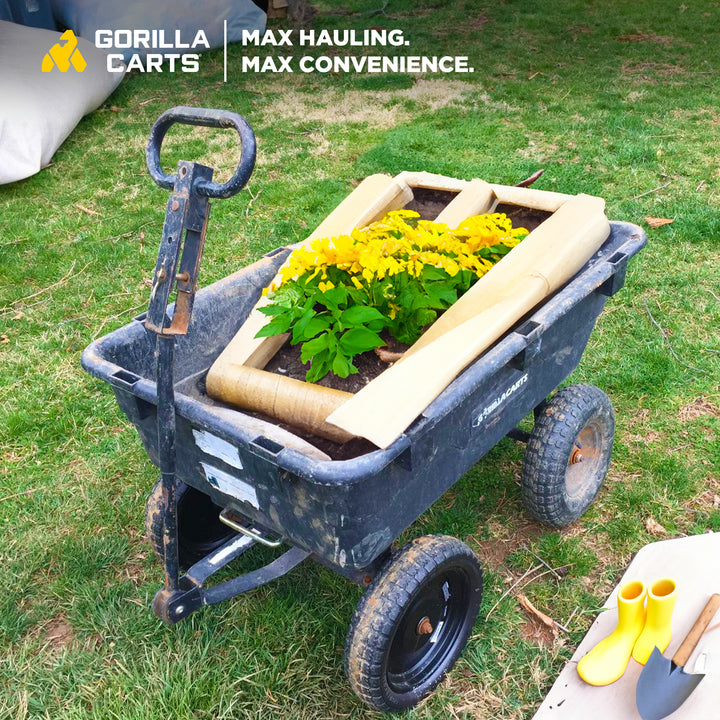 Gorilla Carts GCT-13NF 13 Inch No Flat Replacement Tire for Utility Cart, 4 Pack - VMInnovations