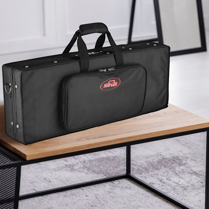 SKB 27”x 9” DJ Foot Controller Small MIDI Keyboard Soft Case Padded Bag, Black