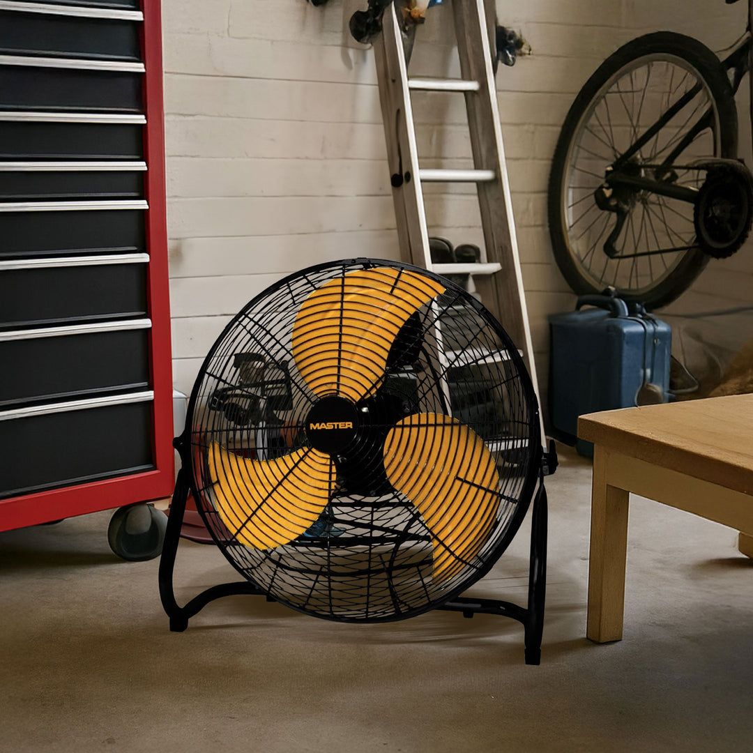 Master 20" High Velocity Floor Fan,  3 Speed Portable Metal Fan with Tilt Head
