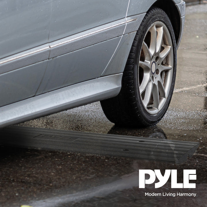 Pyle Car/Truck Rubber Curbside Driveway Ramp Threshold Bridge Track (Open Box) - VMInnovations