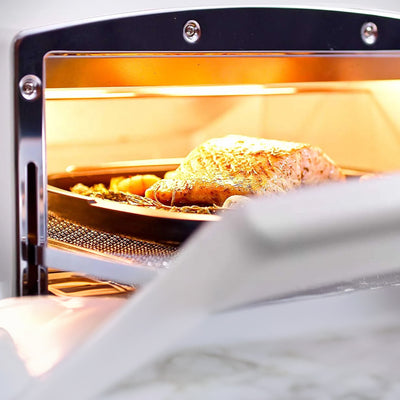 Sengoku SET-G16A(W) HeatMate Graphite Toaster Oven, 120V, Eggshell White (Used) - VMInnovations