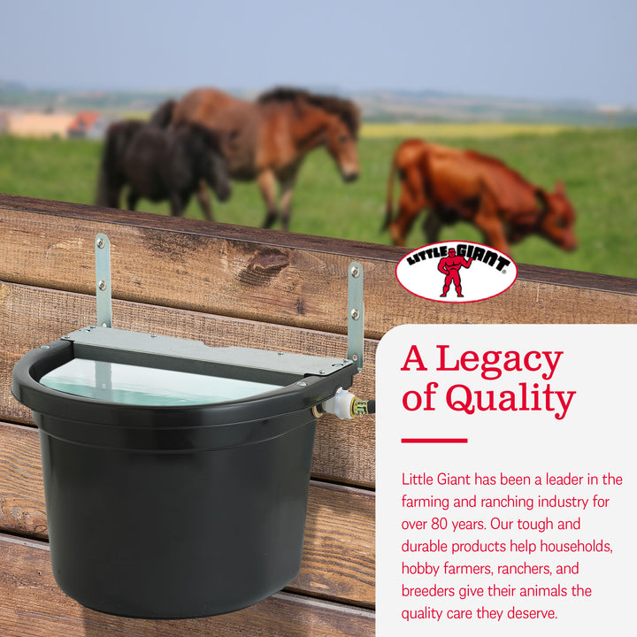 Little Giant 4 Gal. Float Controlled Waterer Livestock Water Trough (Open Box)