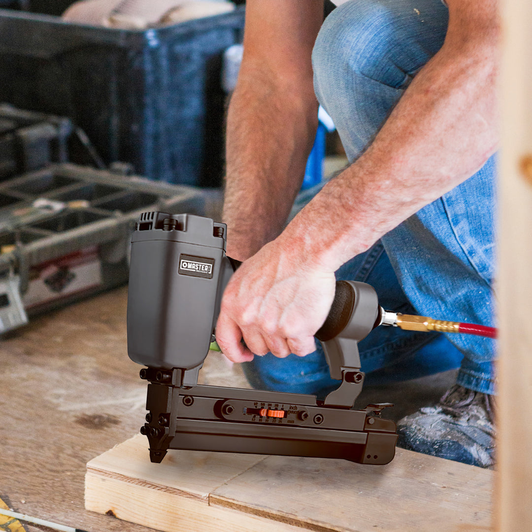 Master Mechanic Headless Micro Pin Nailer, Pneumatic 23 Gauge Hand Tool Set - VMInnovations