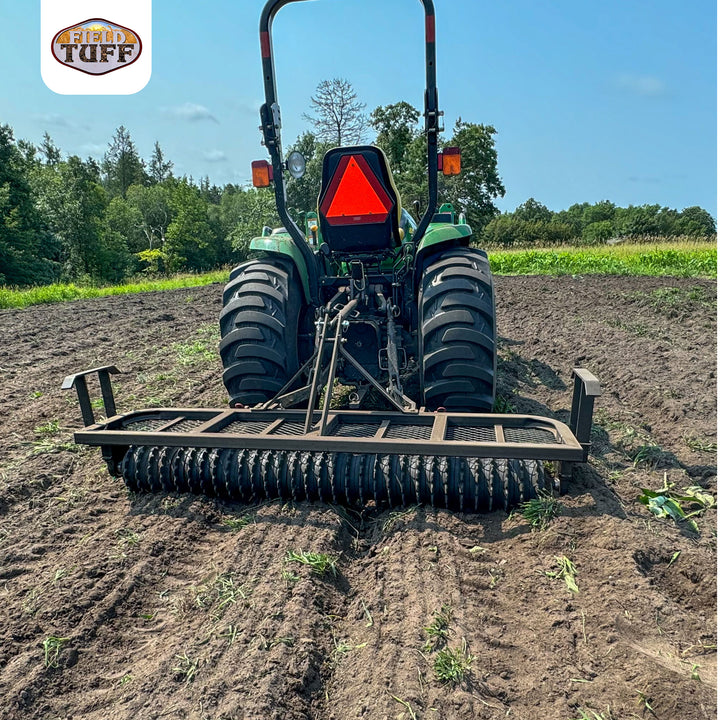 Field Tuff 5 Feet 3 Point Cultipacker, Cast Iron Wheels, 60 Inch Working Width - VMInnovations