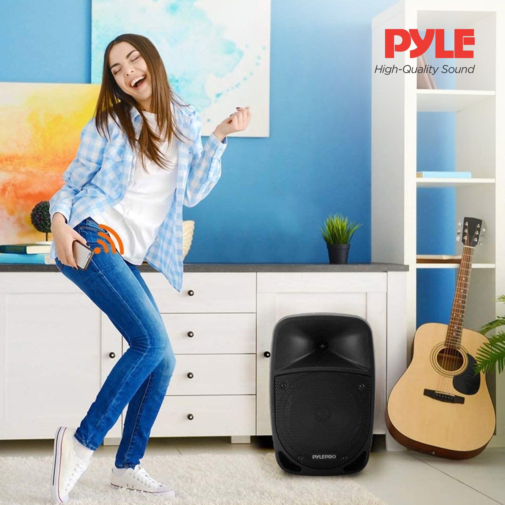 Pyle Bluetooth Portable Karaoke Speaker System, Wireless Microphone (For Parts) - VMInnovations