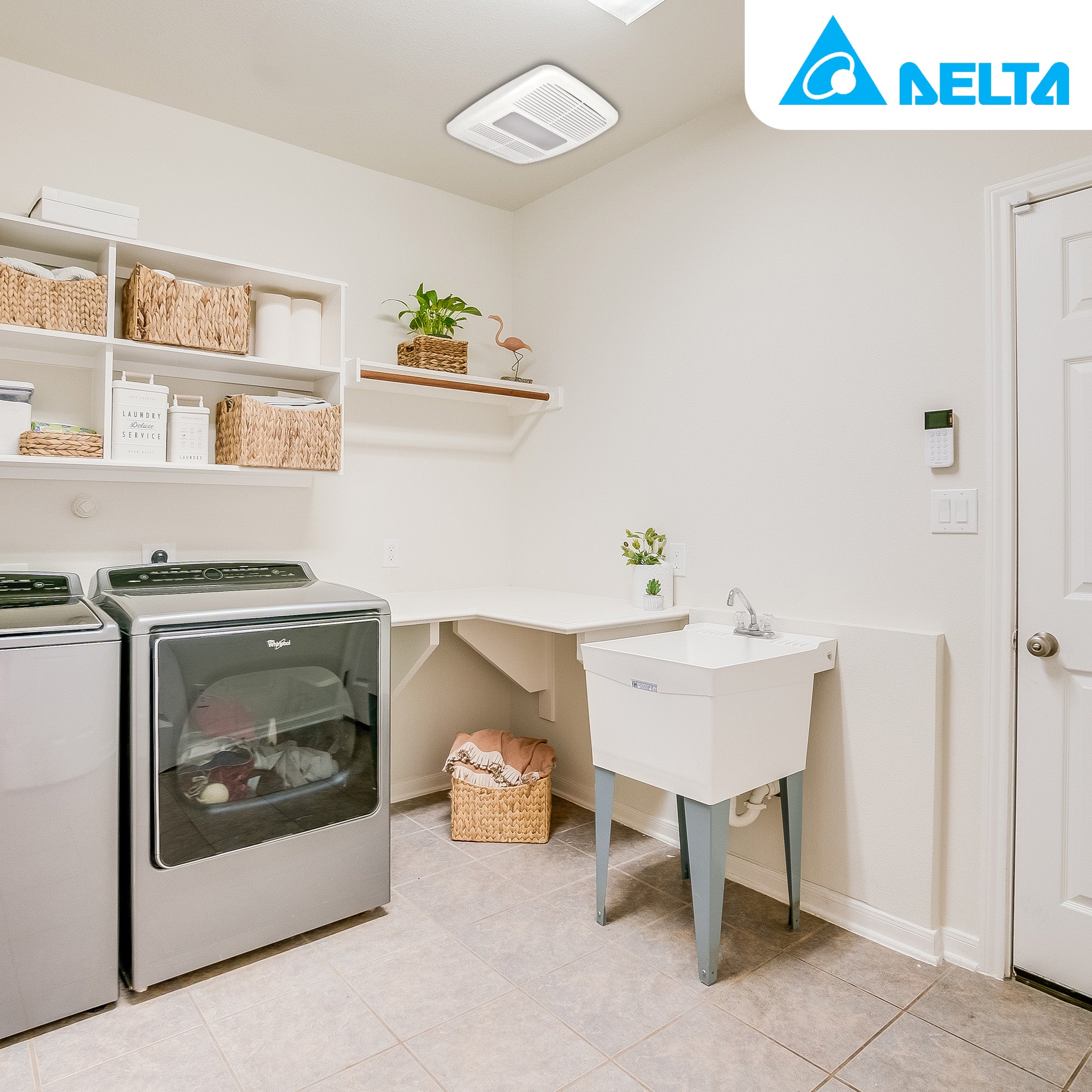 Delta Electronics BreezRadiance 80 CFM Bath Fan LED Dimmable Light with Heater - VMInnovations