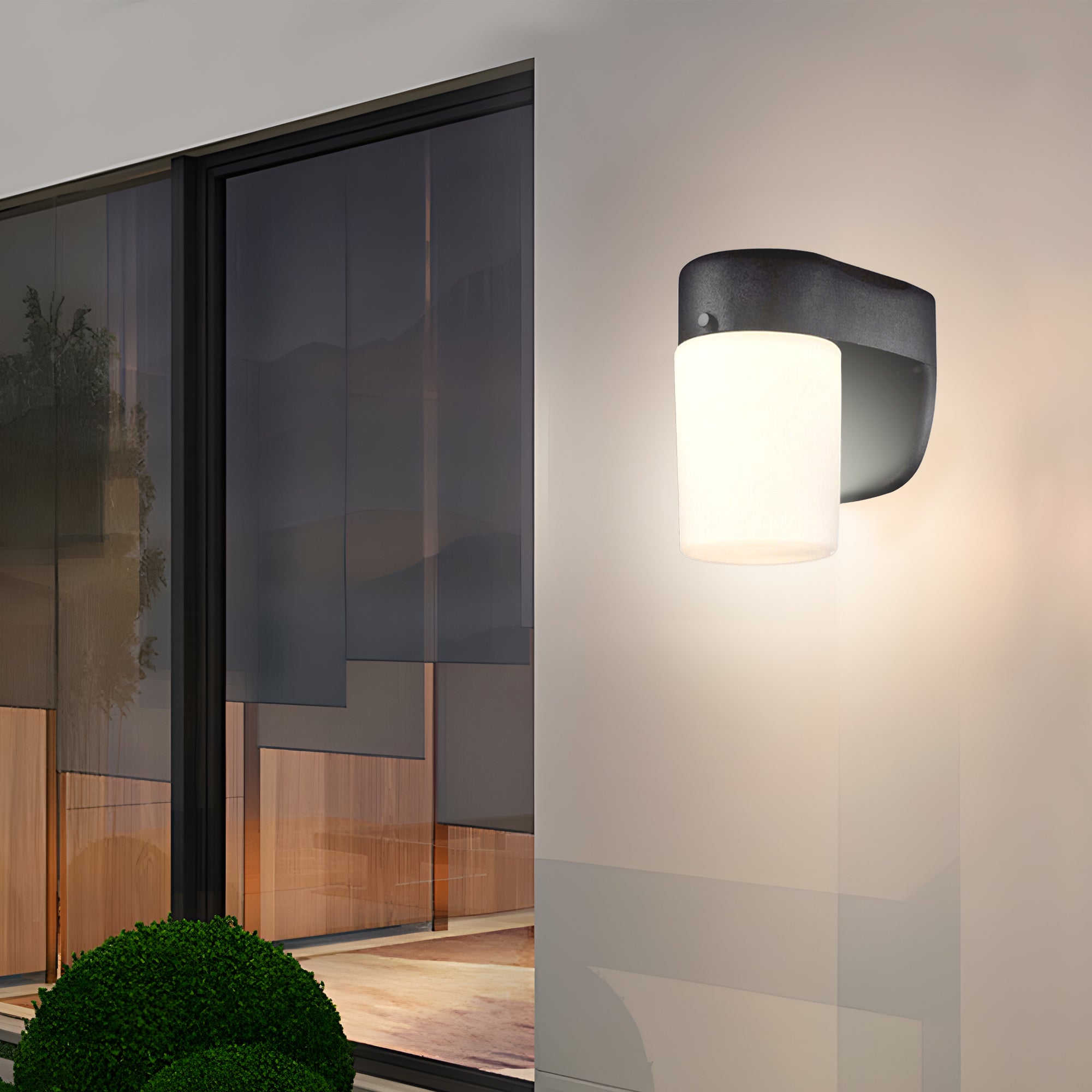Westinghouse LED Wall Lantern, Frosted Glass, Outdoor Light, 6.69 x 4.96 Inch (Open Box)