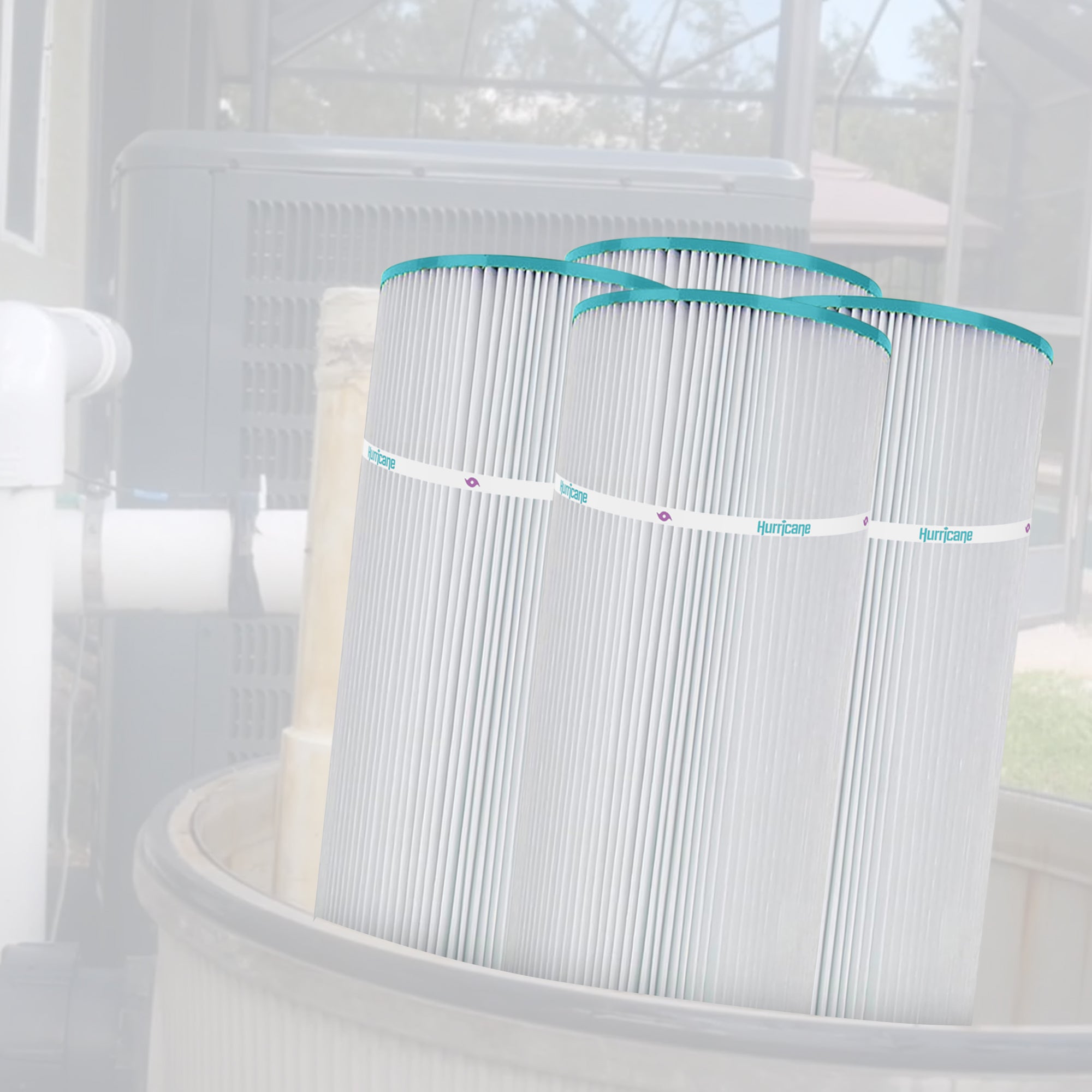 Hurricane Filter Cartridge for or Pleatco PCC80 & Unicel C-7470 (4pk) (Open Box)