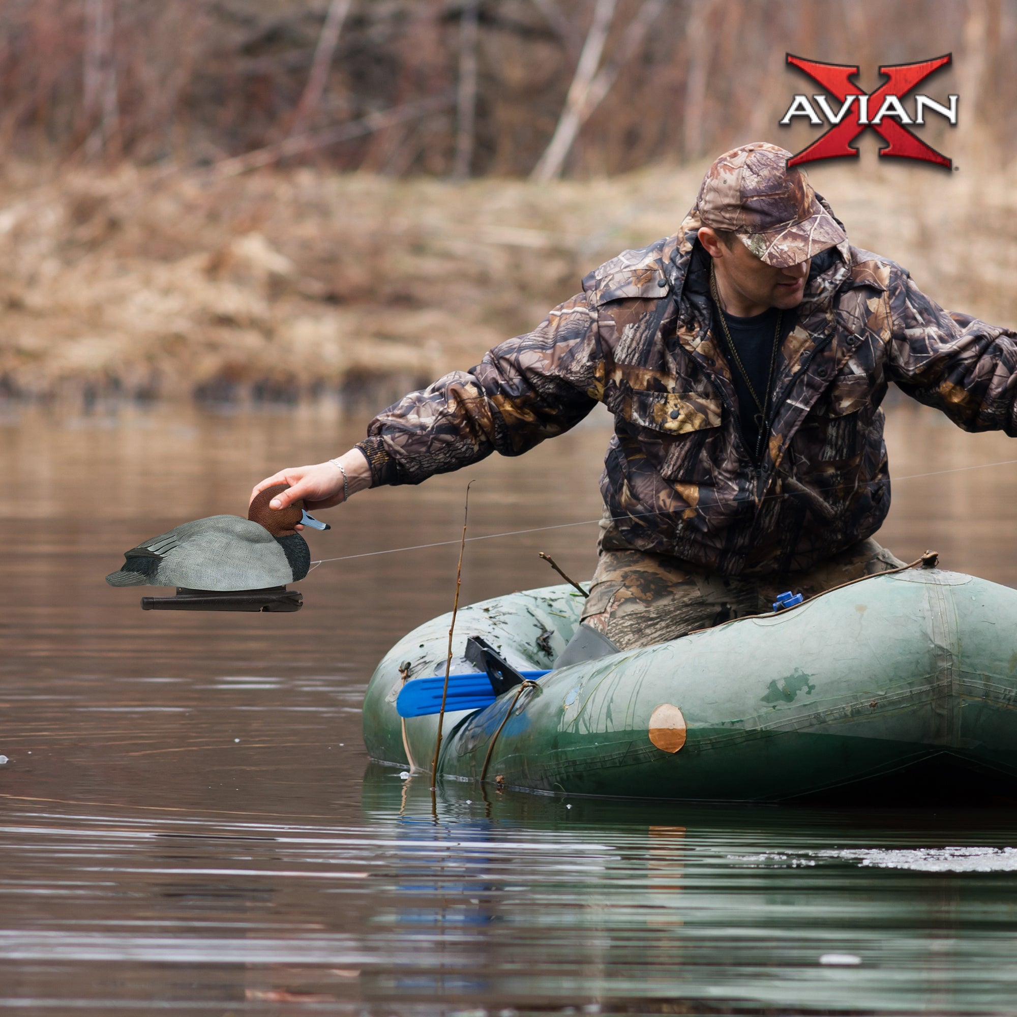 Avian X Redheads Realistic Decoys w/Weight Forward Swim Keel, Set of 6(Open Box) - VMInnovations