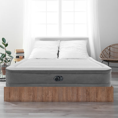 Intex 18-inch Elevated Premium Comfort Airbed w/ Built-In Pump (For Parts)