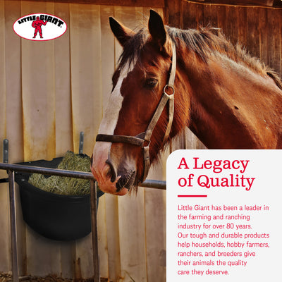 Little Giant 20 Quart Heavy Duty Mountable Fence Feeder Bucket, Black (Open Box) - VMInnovations