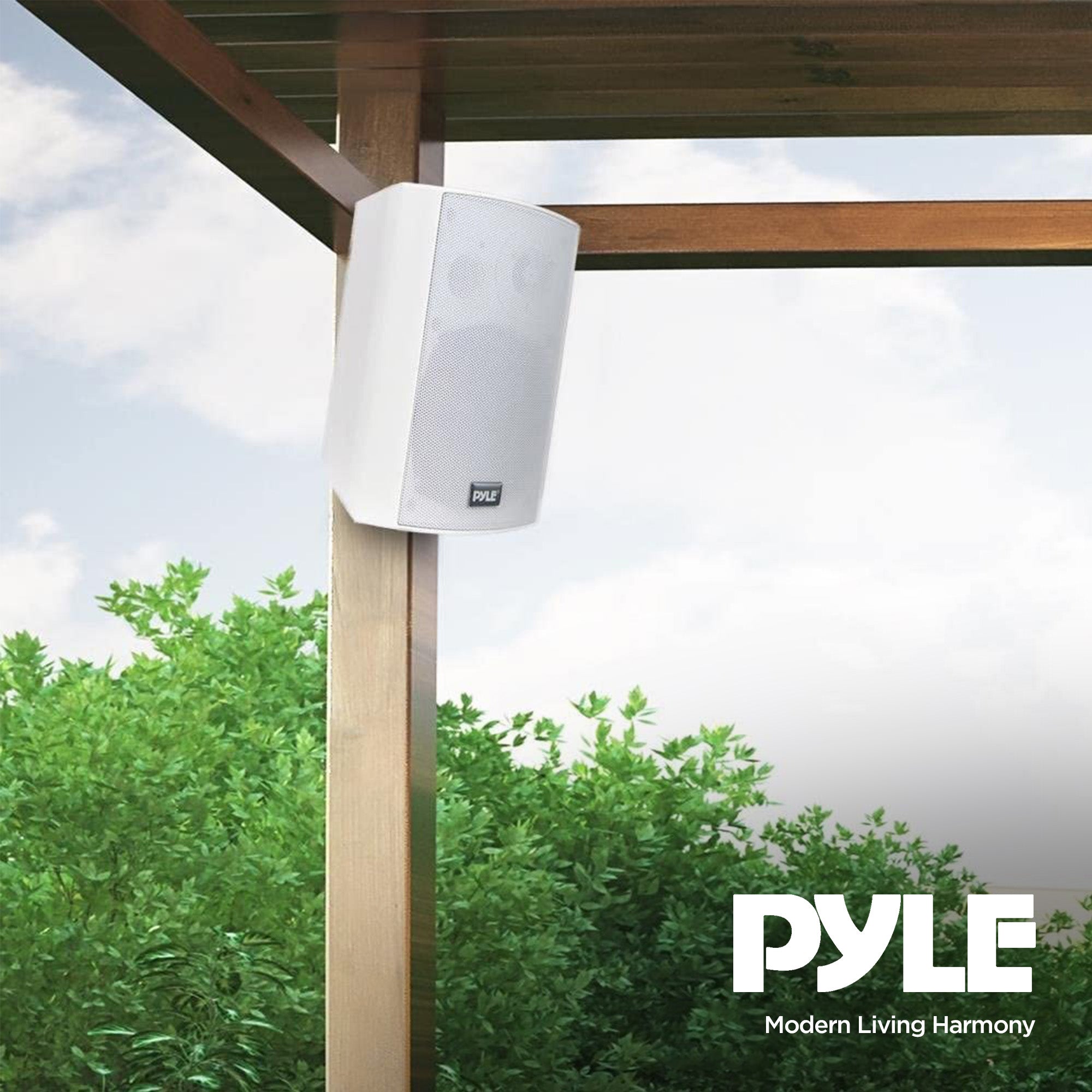 Pyle PDWR51BTWT Bluetooth Indoor Outdoor 5.25 In Speaker System, White (4 Pack) - VMInnovations