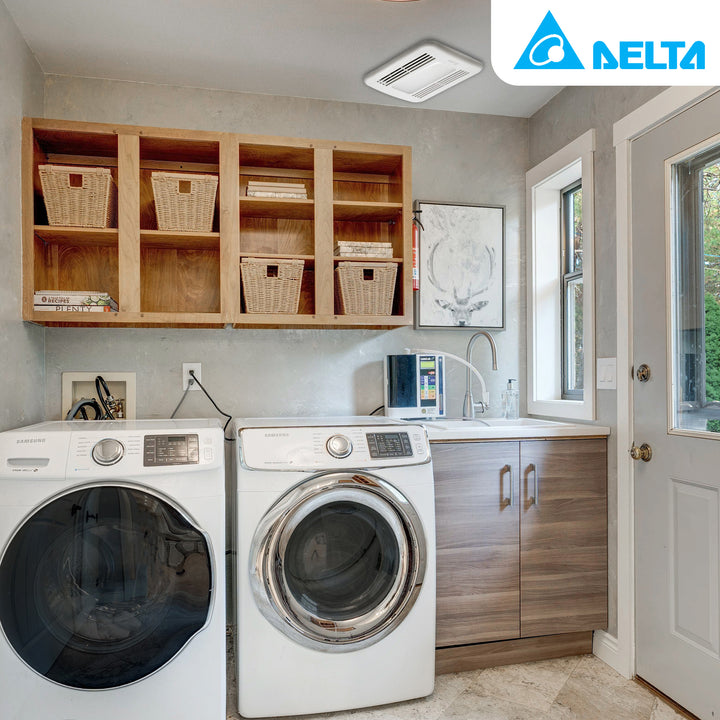 Delta Breez 100 CFM Energy Star Bathroom Fan with LED Light (Open Box) - VMInnovations