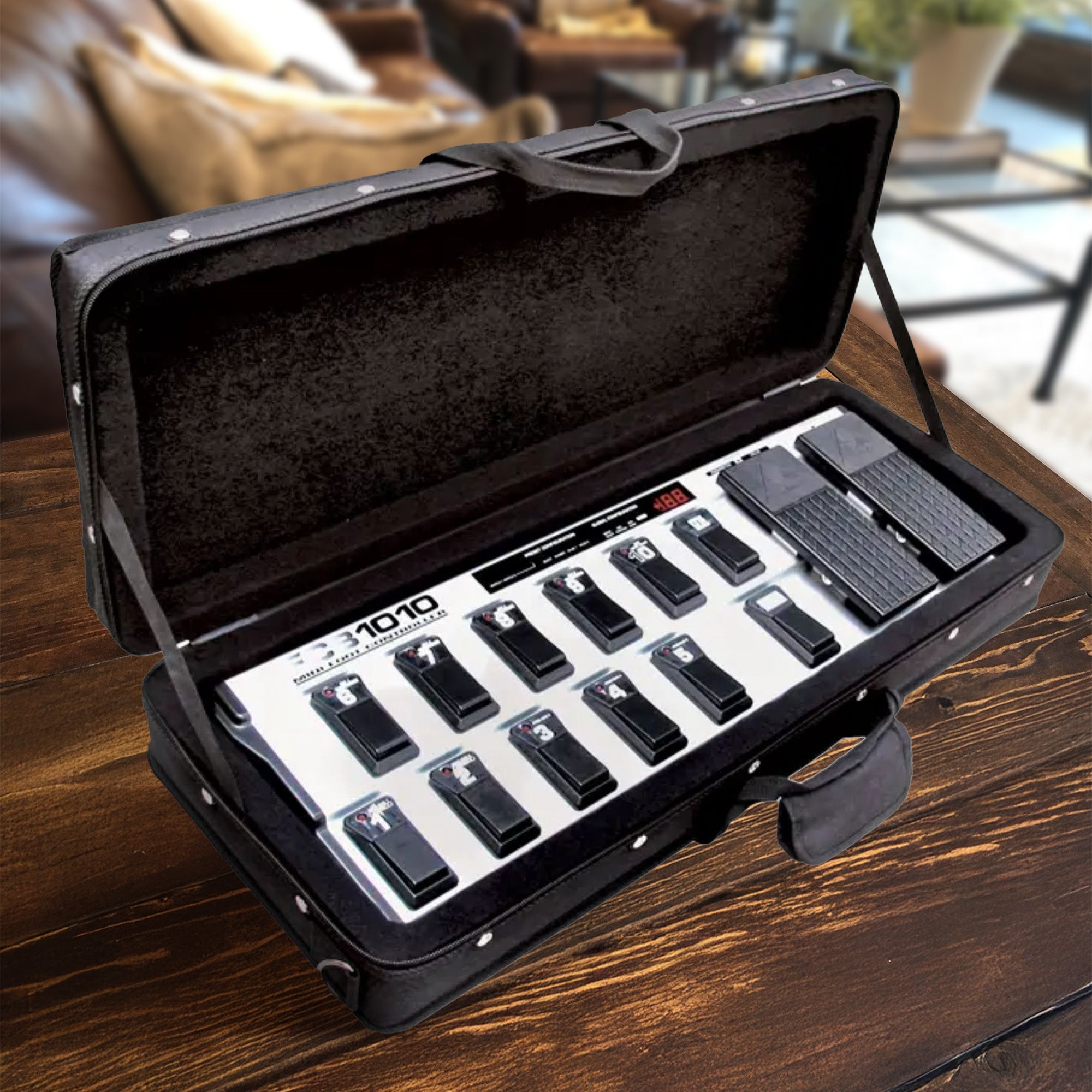 SKB 27”x 9” DJ Foot Controller Small MIDI Keyboard Soft Case Padded Bag, Black - VMInnovations