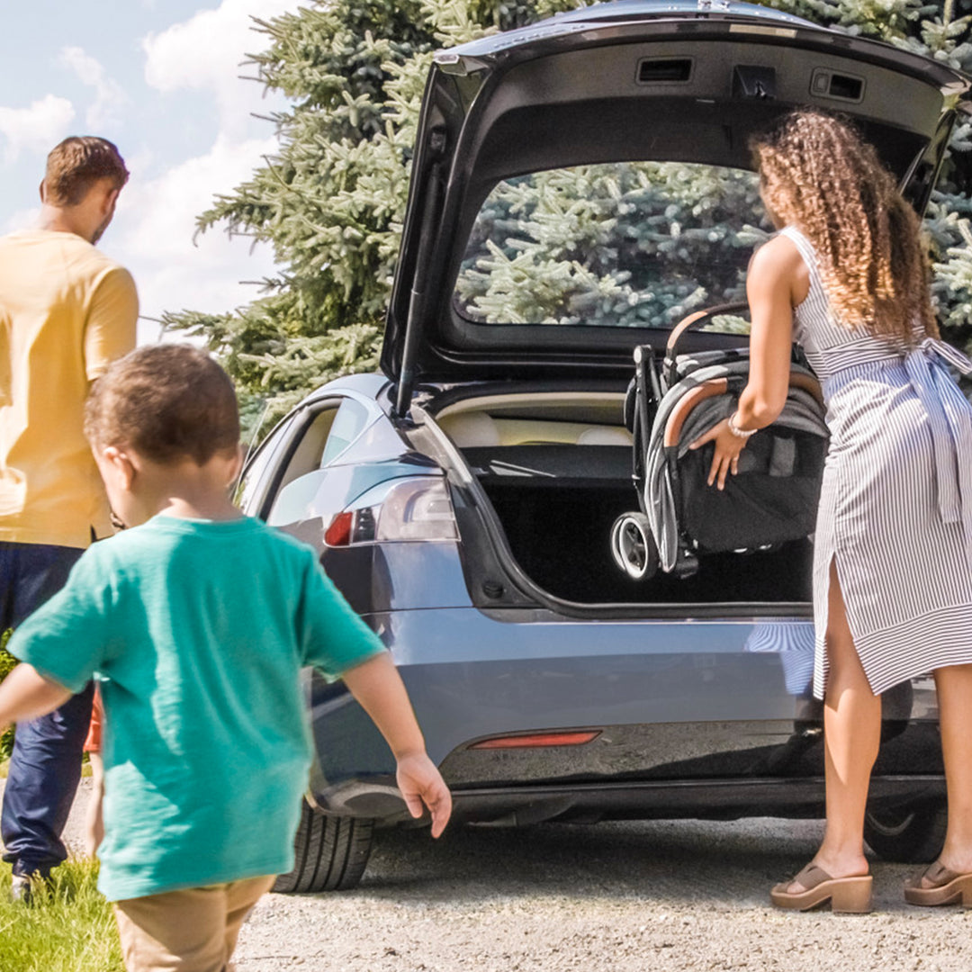 Evenflo Gold Otto Self Folding Lightweight Kids Travel Stroller, Moonstone Gray - VMInnovations