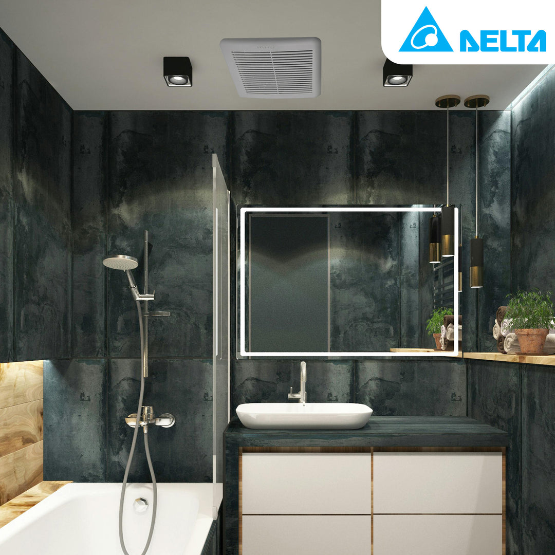 Delta Breez Integrity Exhaust Bathroom Fan 80 CFM w/Humidity Sensor, (Open Box)