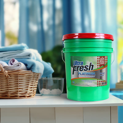 Ultra Fresh 3X Platinum Laundry Detergent, Up to 640 Loads, Mango Twist, 5 Gal