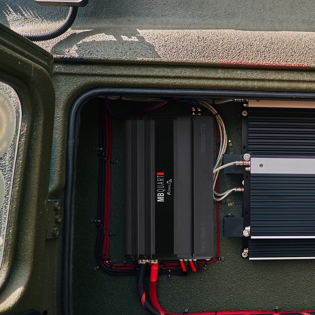 MB Quart Formula 1,500 Watt Mono Car Audio Mobile Amplifier, FA2-1500.1, Black - VMInnovations