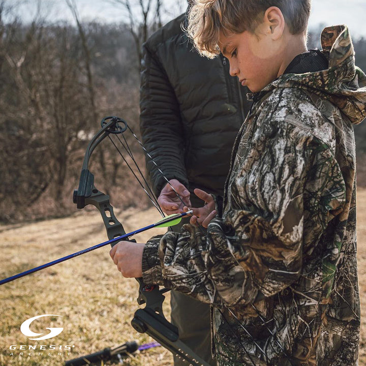Genesis Archery Original Target Practice Bow Kit, Right Handed, Carbon(Open Box) - VMInnovations