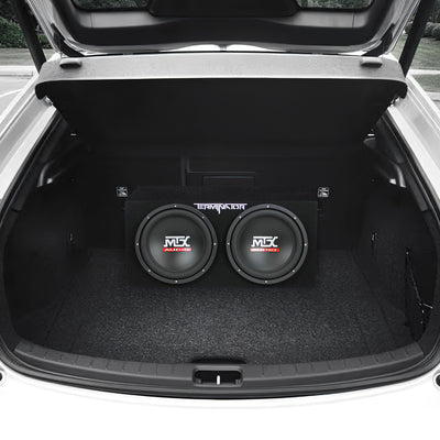 MTX TNE212D 12-Inch 1200-Watt Car Audio Dual Loaded Subwoofer Box Enclosure