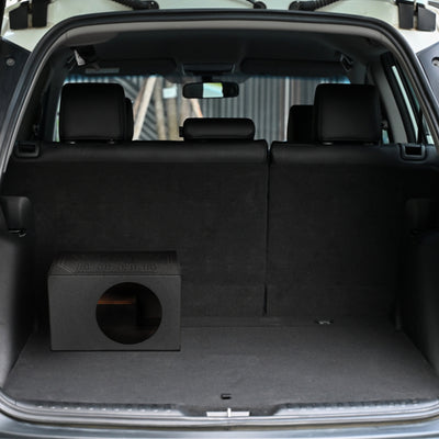 Q-POWER QBOMB10VL Single 10" Vented Ported Car Sub Box Enclosure (Open Box) - VMInnovations